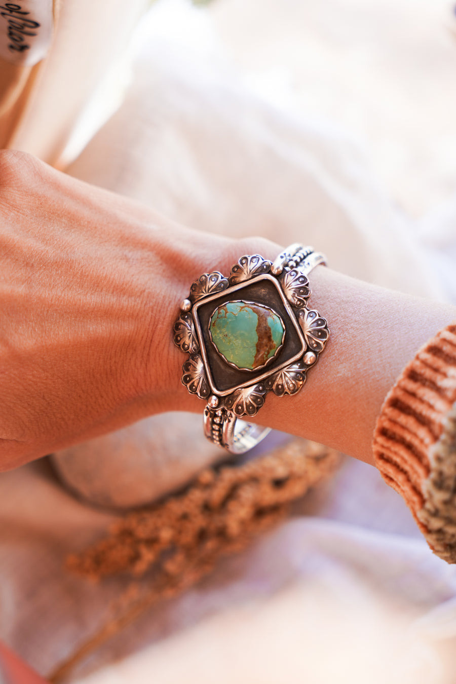 Statement Cuff in Arizona Turquoise