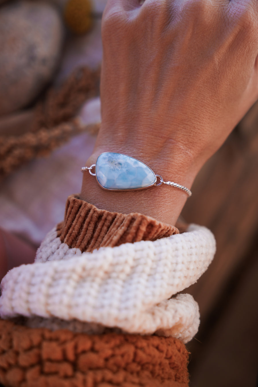 The Out West Bracelet in Larimar