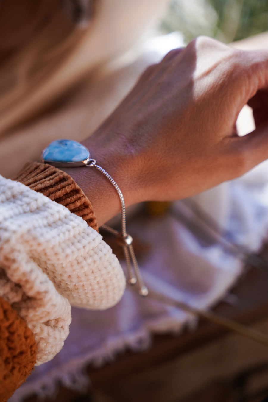 The Out West Bracelet in Larimar
