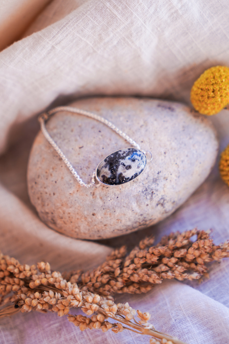 The Out West Bracelet in Dendritic Agate