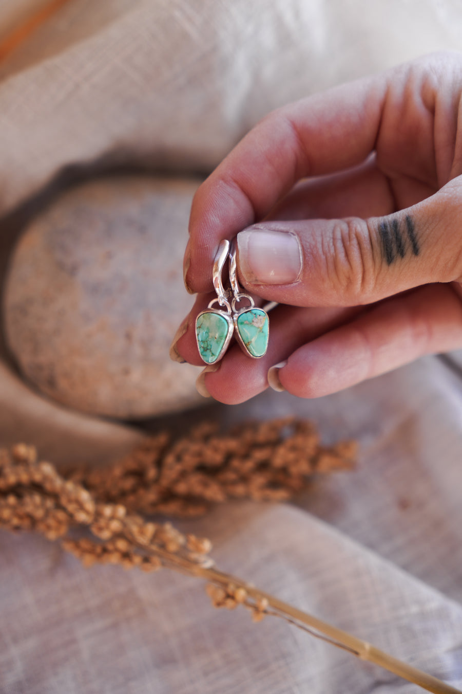 Horseshoe Drops in Sonoran Mountain Turquoise