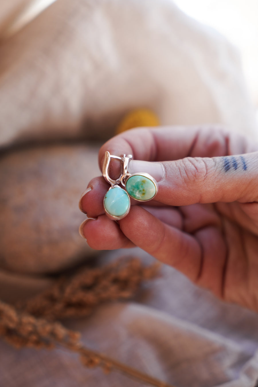 Horseshoe Drops in Sonoran Mountain Turquoise