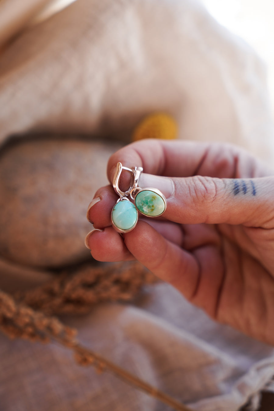 Horseshoe Drops in Sonoran Mountain Turquoise
