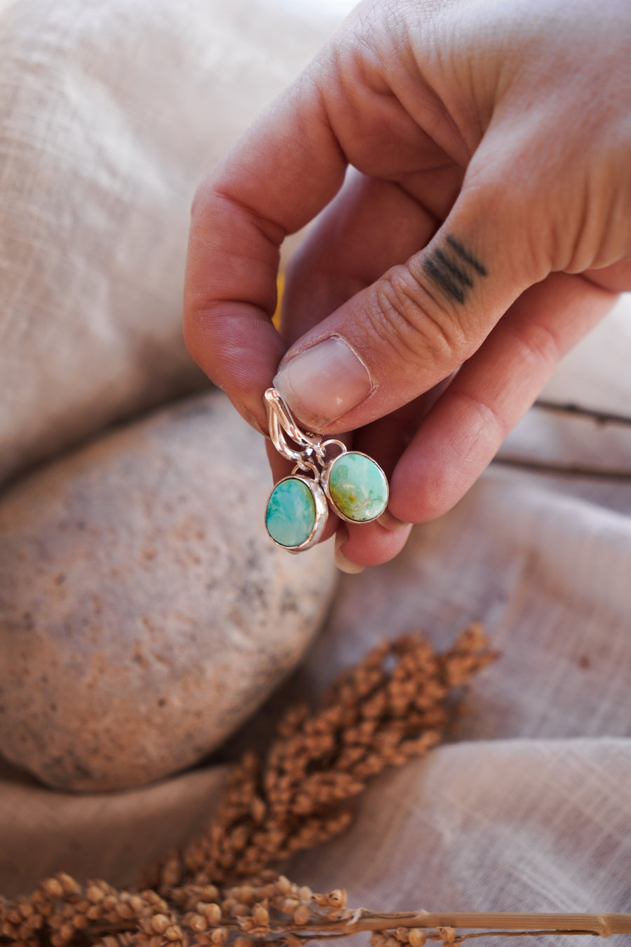 Horseshoe Drops in Sonoran Mountain Turquoise
