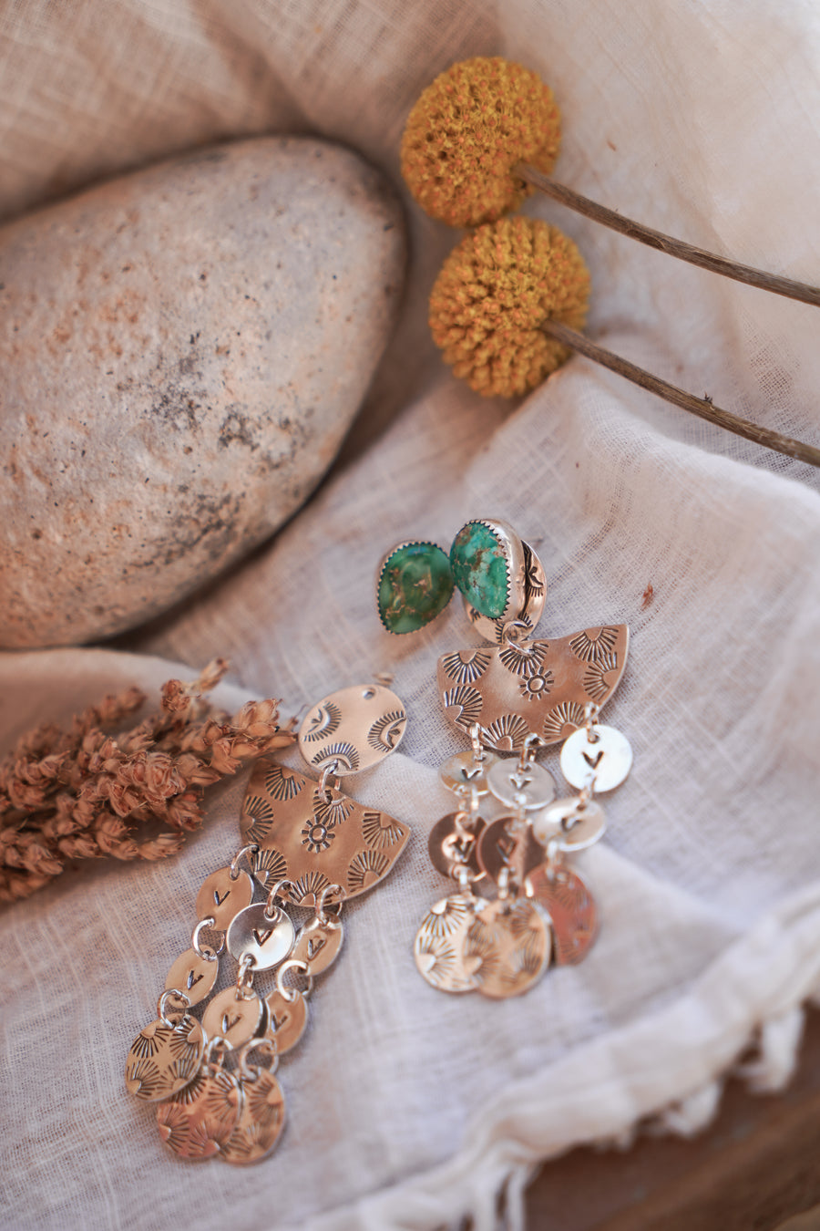 3-in-1 Chandelier Earrings in Emerald Valley Turquoise