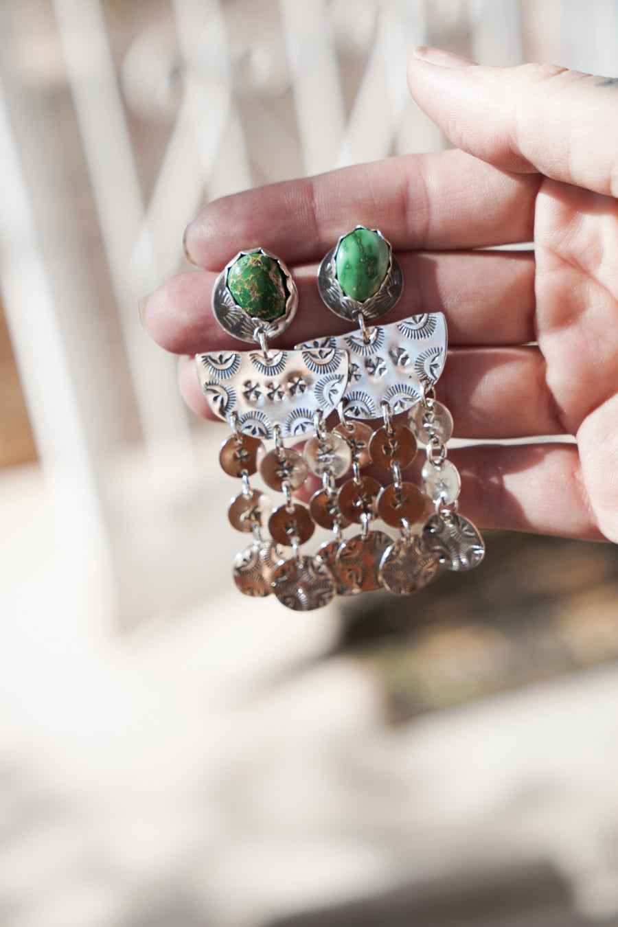 3-in-1 Chandelier Earrings in Emerald Valley Turquoise