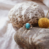 The Ellipsis Ring in Whitewater Turquoise (Size 8.5)