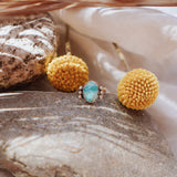 The Ellipsis Ring in Whitewater Turquoise (Size 8.5)