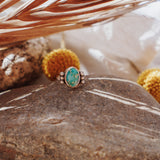 The Ellipsis Ring in Whitewater Turquoise (Size 5.5)