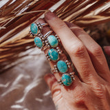 The Ellipsis Ring in Whitewater Turquoise (Size 5.5)