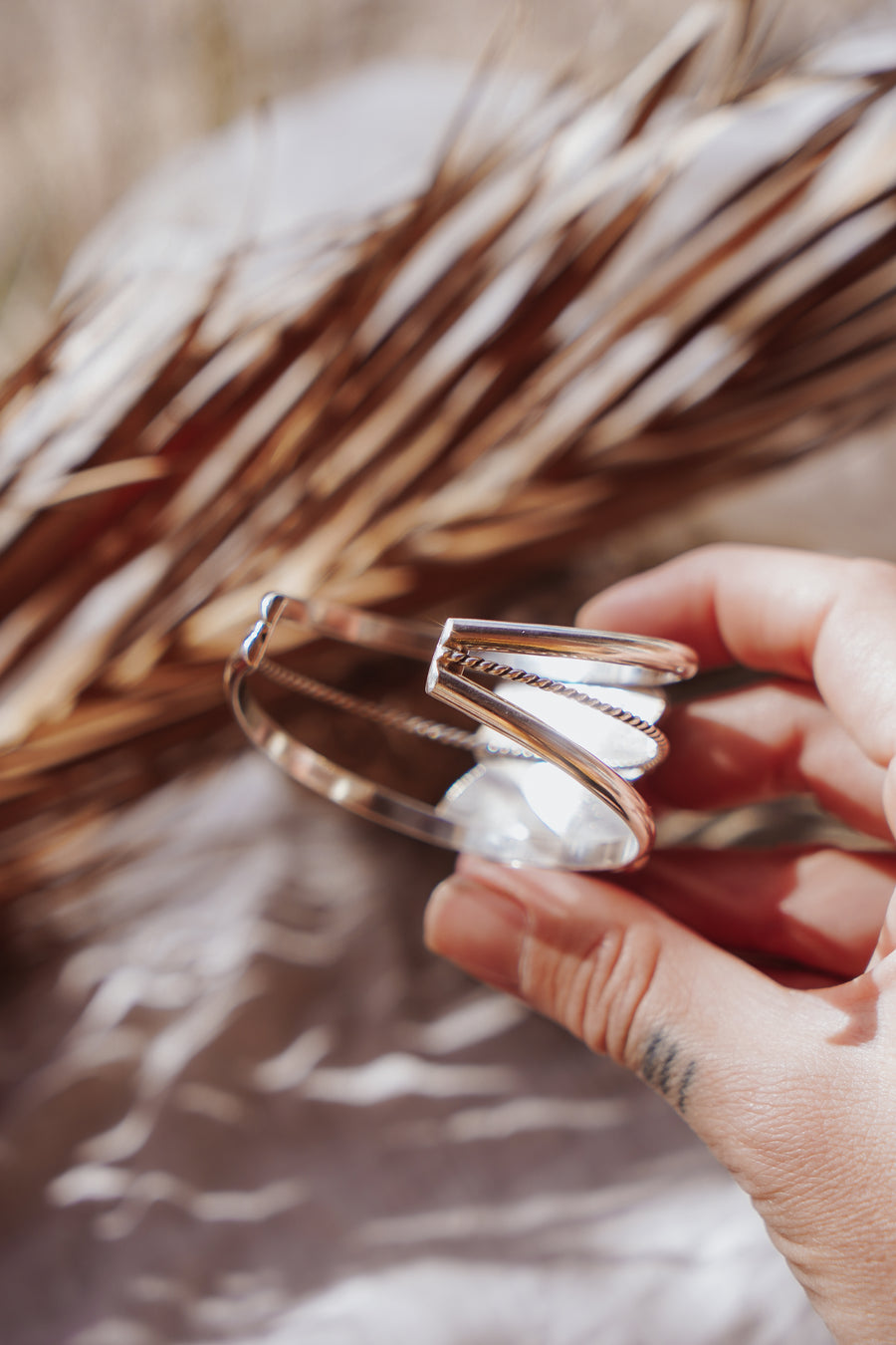 Statement Cuff in Blue Ridge, Sonoran Mountain, & Emerald Valley