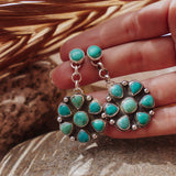 Statement Earrings in Hubei Turquoise