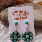 Statement Earrings in Hubei Turquoise