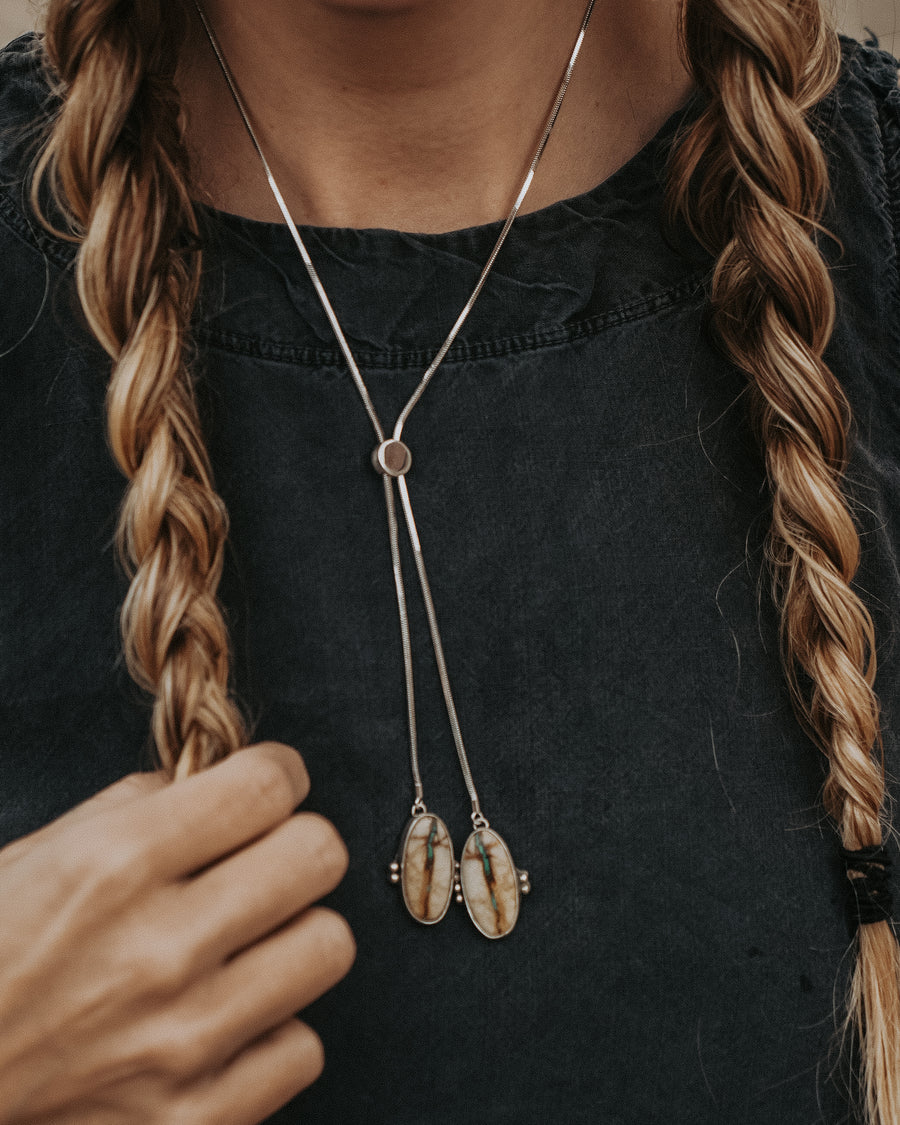 The Wilding Bolo in Royston Ribbon Turquoise