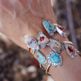 Canyon Wrap Cuff in Mexican Fire Opal