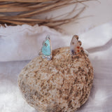Canyon Wrap Cuff in Dendritic Opal & No. 8 Turquoise