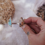 Canyon Wrap Cuff in Dendritic Opal & No. 8 Turquoise
