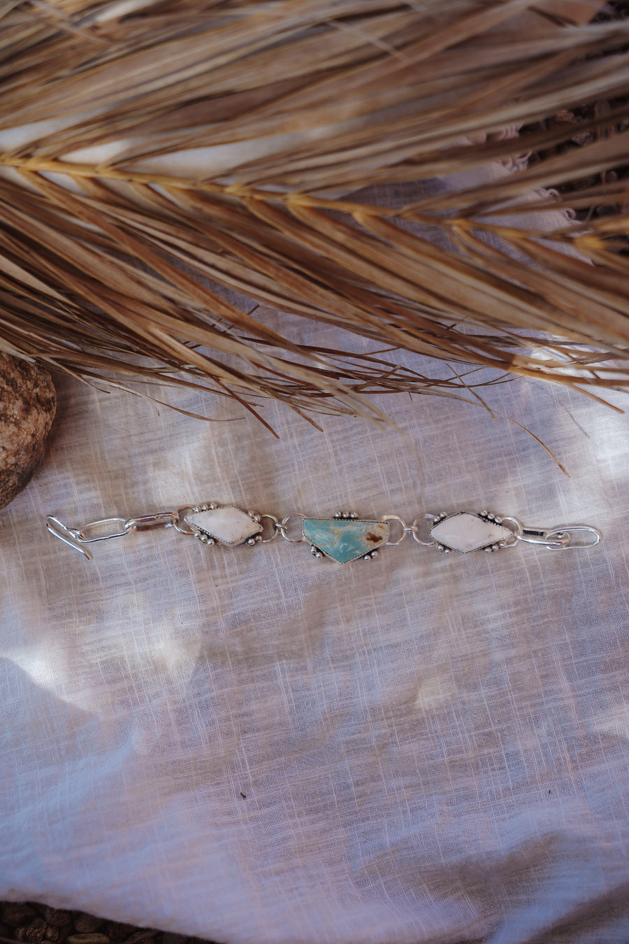 Sandhills Turquoise & White Buffalo Turquoise Bracelet