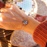 Out West Box Chain Adjustable Bracelet (small/medium) with Dendritic Agate