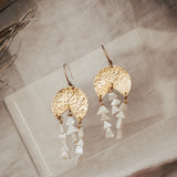 The Rising Star Dangle Earrings with Mother of Pearl