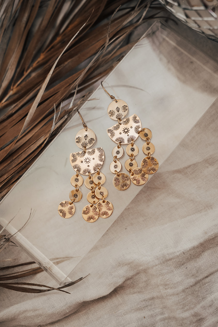 The Sun Spot Chandelier Earrings