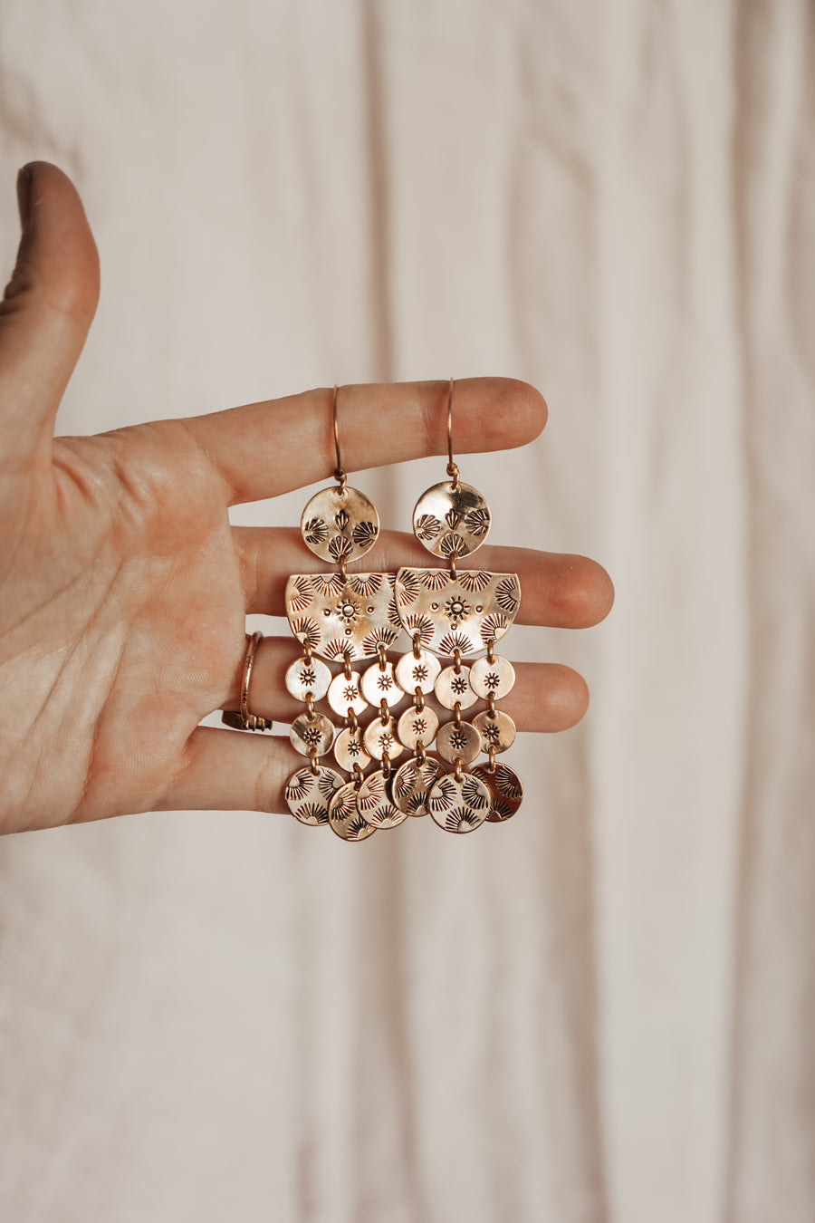 The Sun Spot Chandelier Earrings