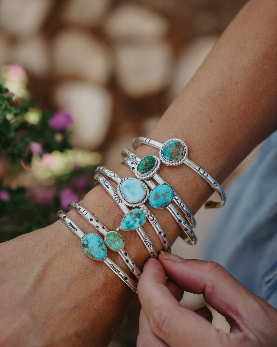 Stacking Cuff in Carico Lake Turquoise