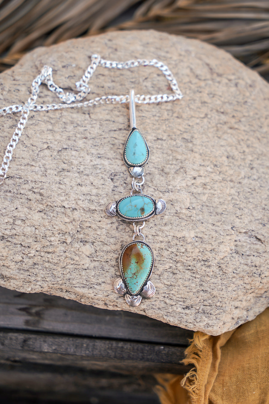 Statement Necklace in Turquoise