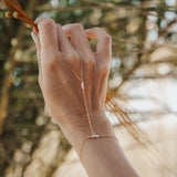 The Allure Hand Chain with Vintage Pearls