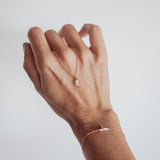 The Allure Hand Chain with Vintage Pearls