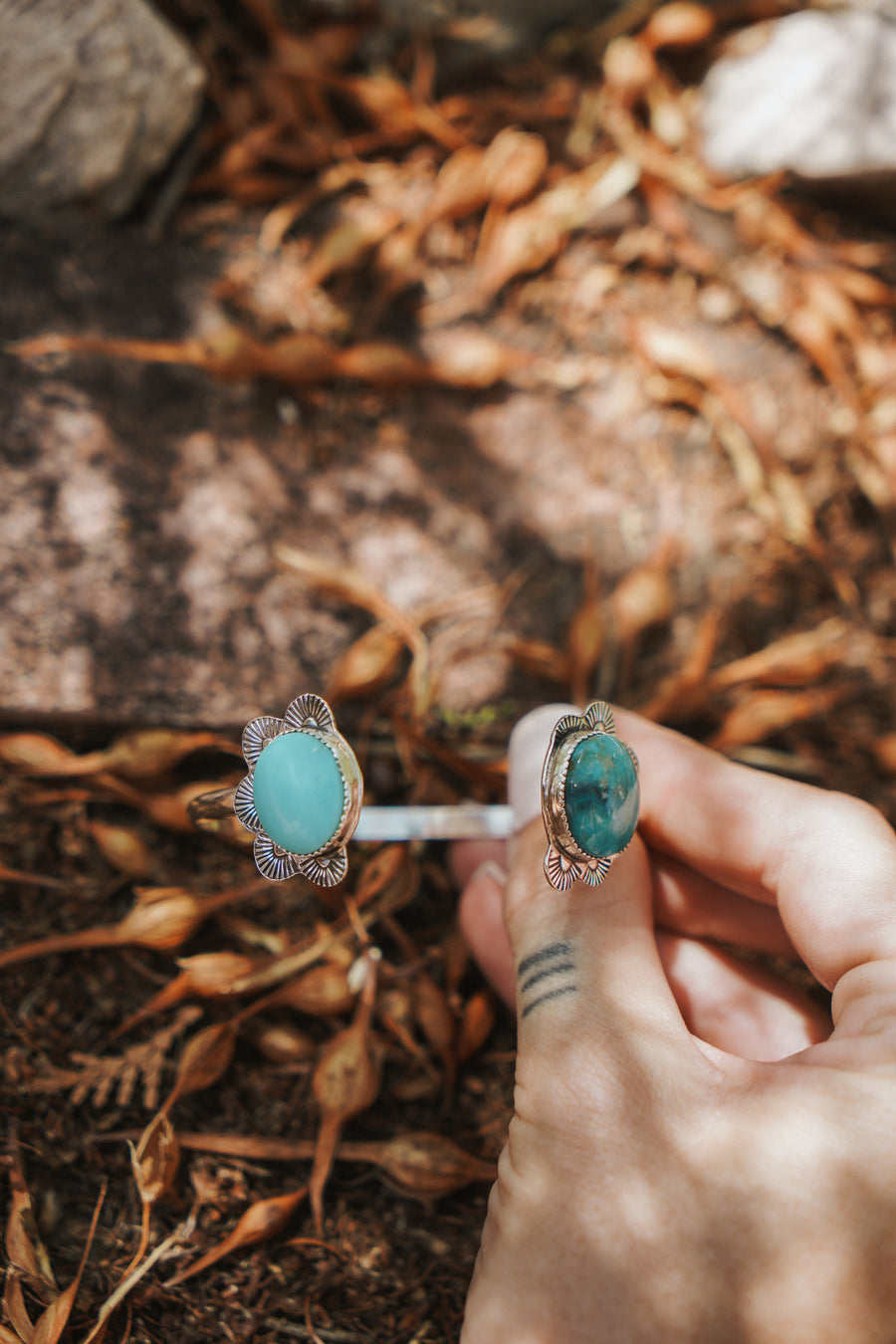 The Canyon Wrap Cuff in STB Sonoran & Arizona Turquoise