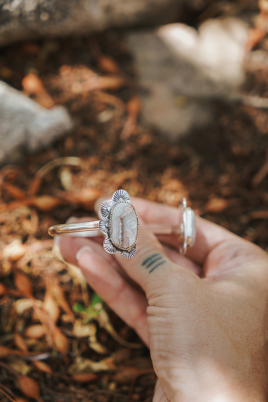 The Canyon Wrap Cuff in Agate