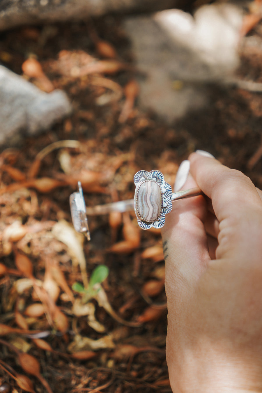The Canyon Wrap Cuff in Agate