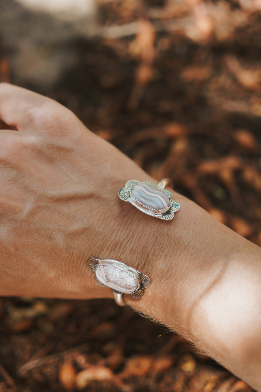 The Canyon Wrap Cuff in Agate