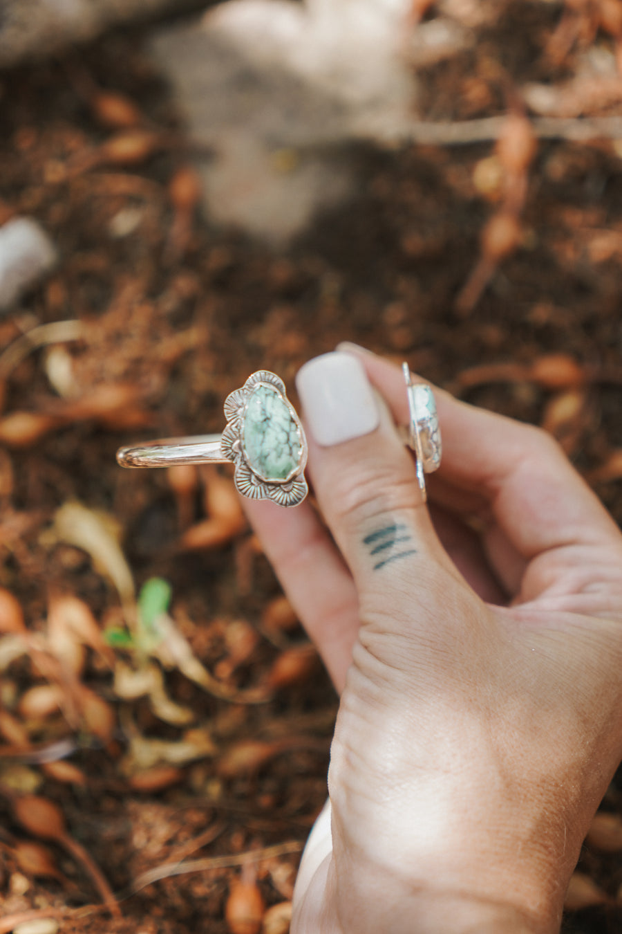 The Canyon Wrap Cuff in Golden Hills & Variscite