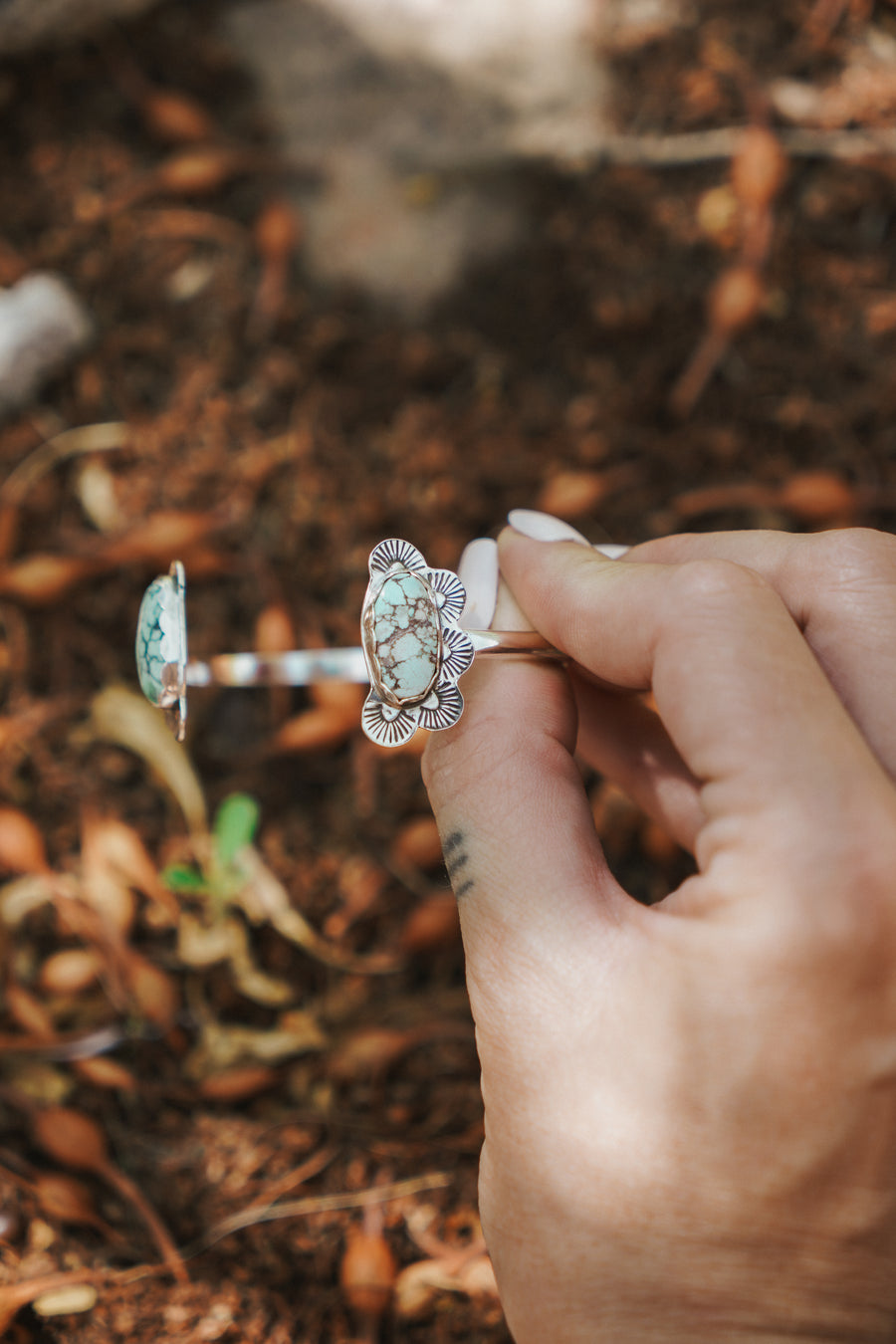 The Canyon Wrap Cuff in Golden Hills & Variscite