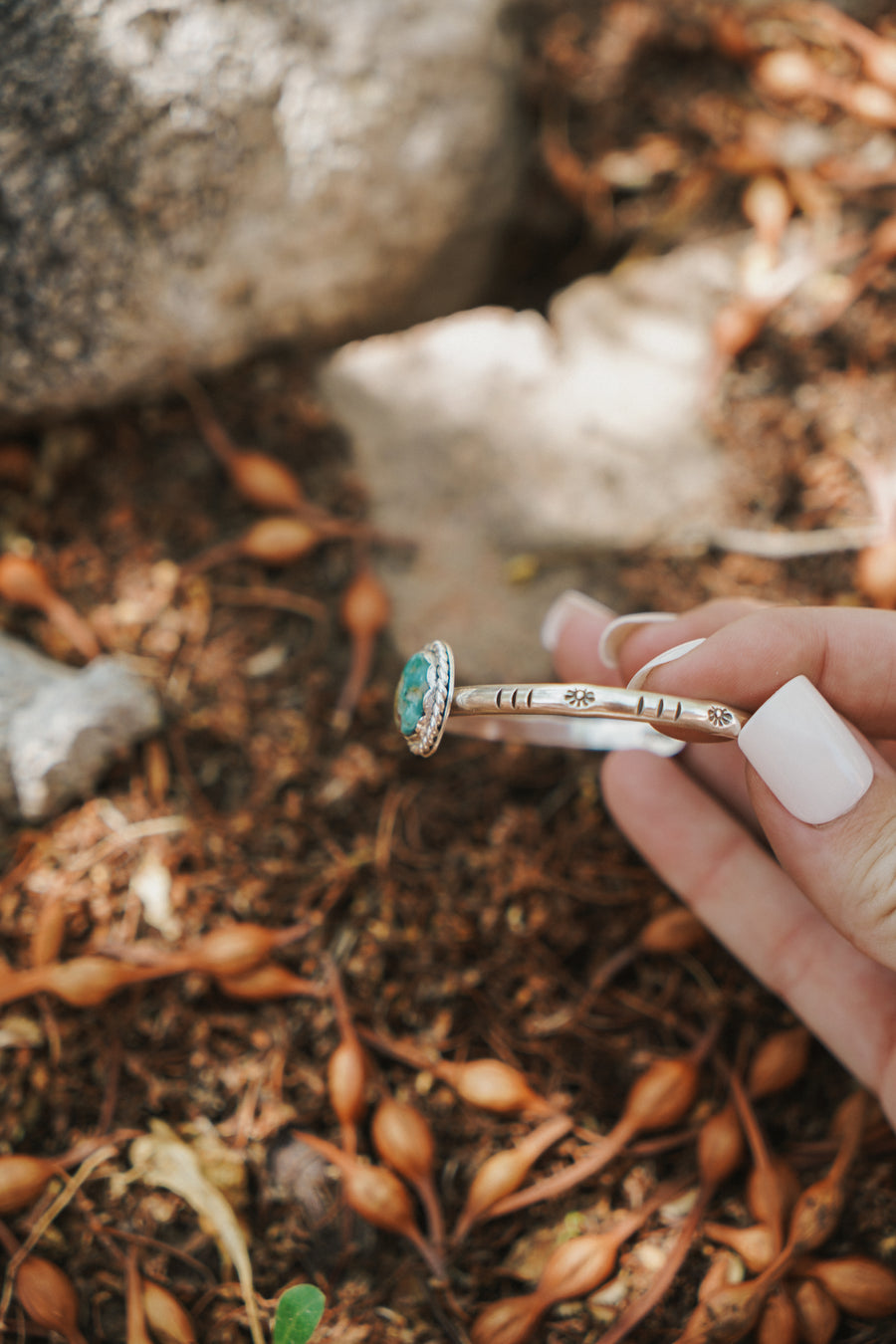Stacking Cuff in No. 8 Turquoise
