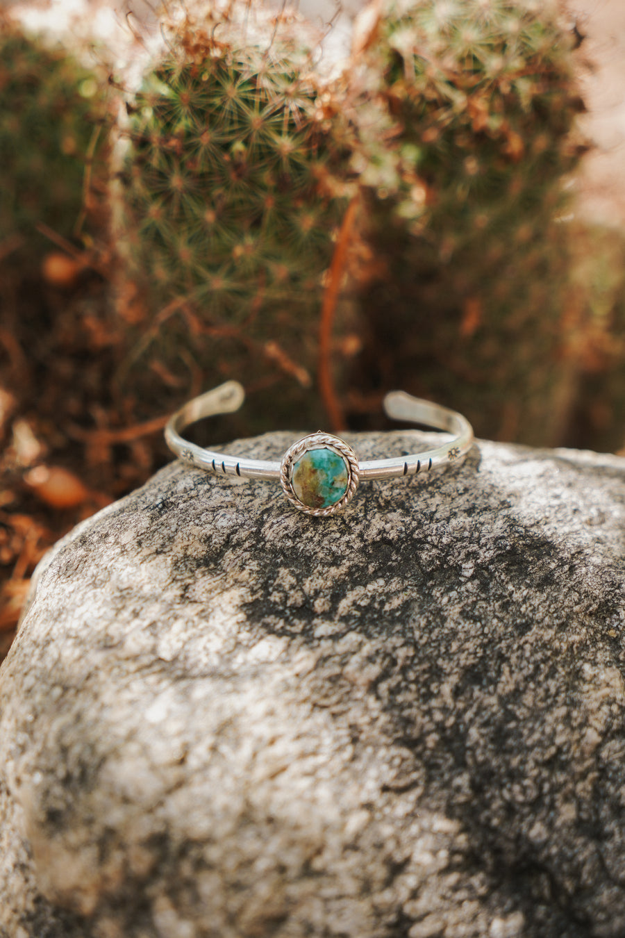 Stacking Cuff in No. 8 Turquoise