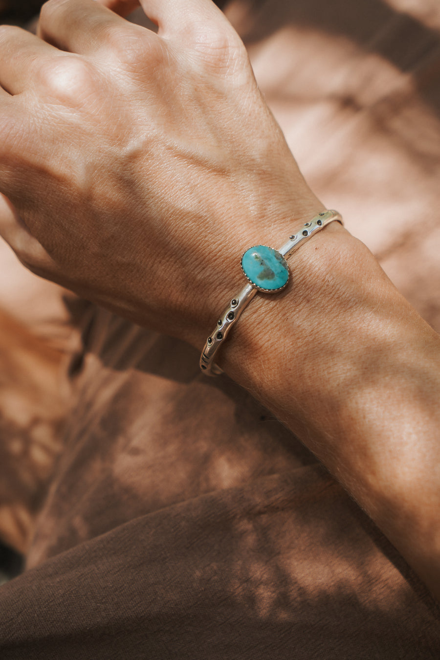Stacking Cuff in Arizona Turquoise
