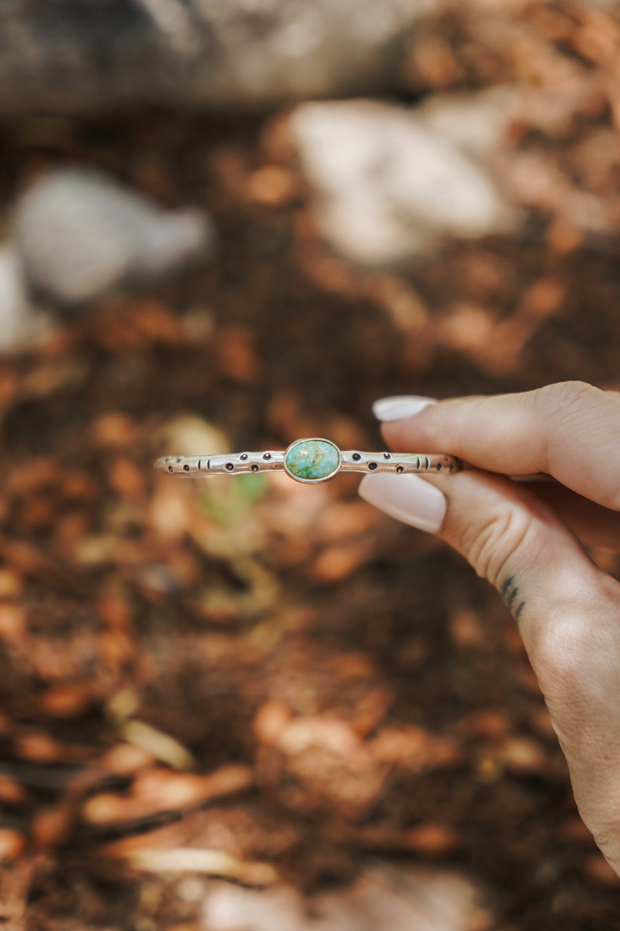 Stacking Cuff in Carico Lake Turquoise