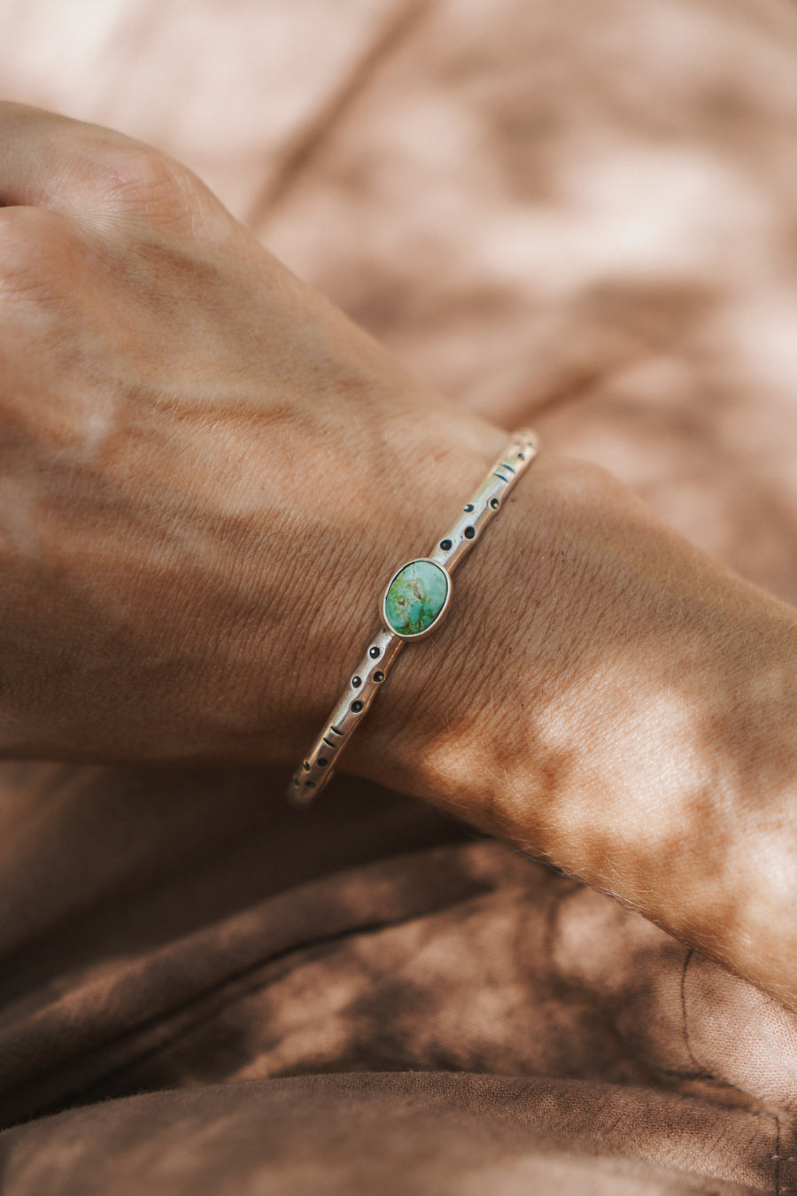 Stacking Cuff in Carico Lake Turquoise