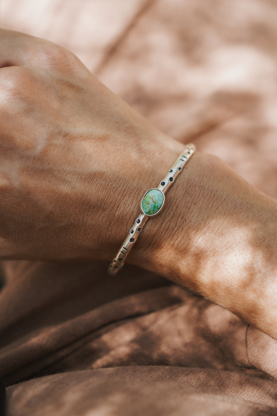 Stacking Cuff in Carico Lake Turquoise