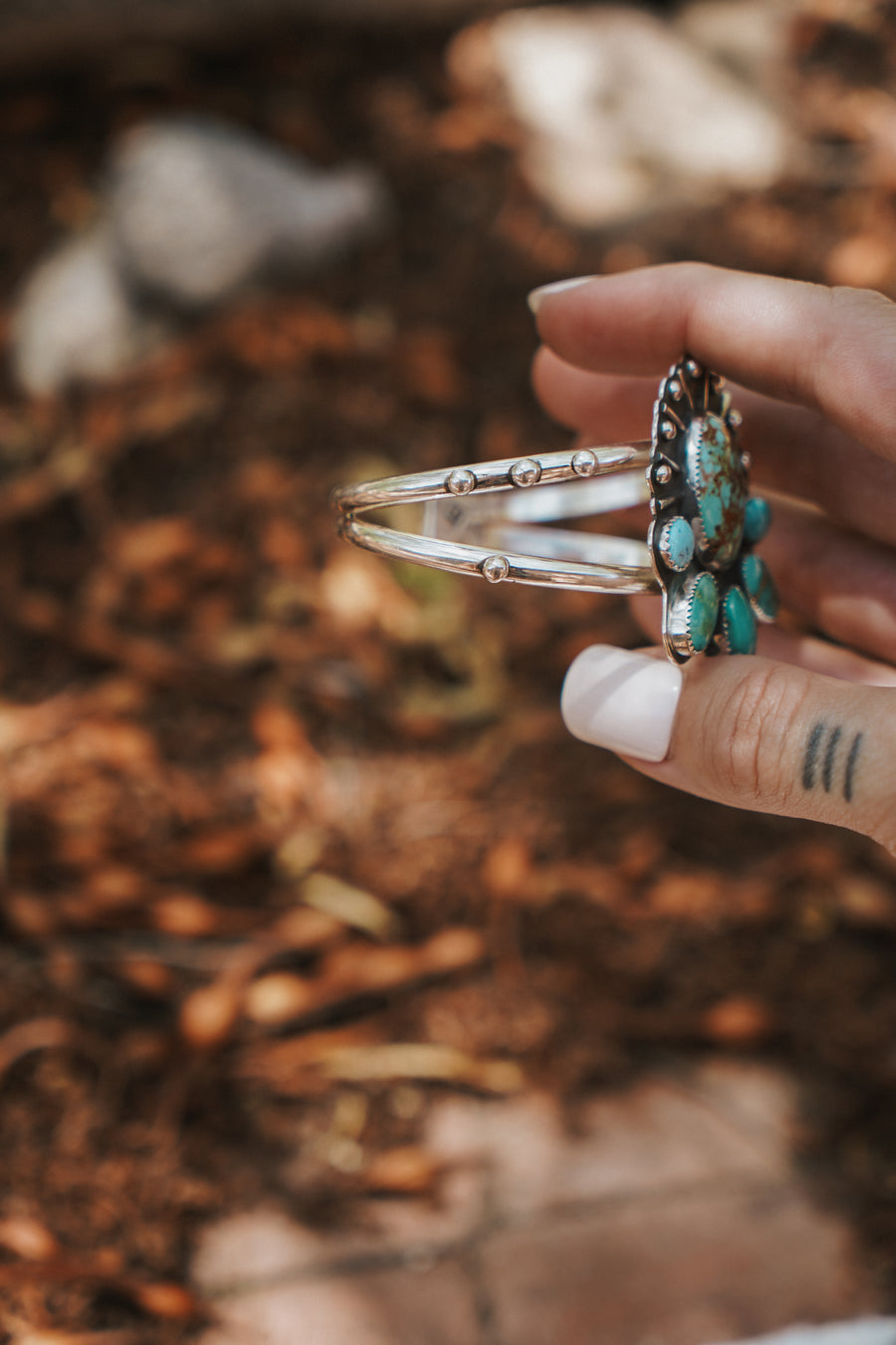 Statement Cuff in Blue Ridge, Emerald Valley, & Arizona Turquoise
