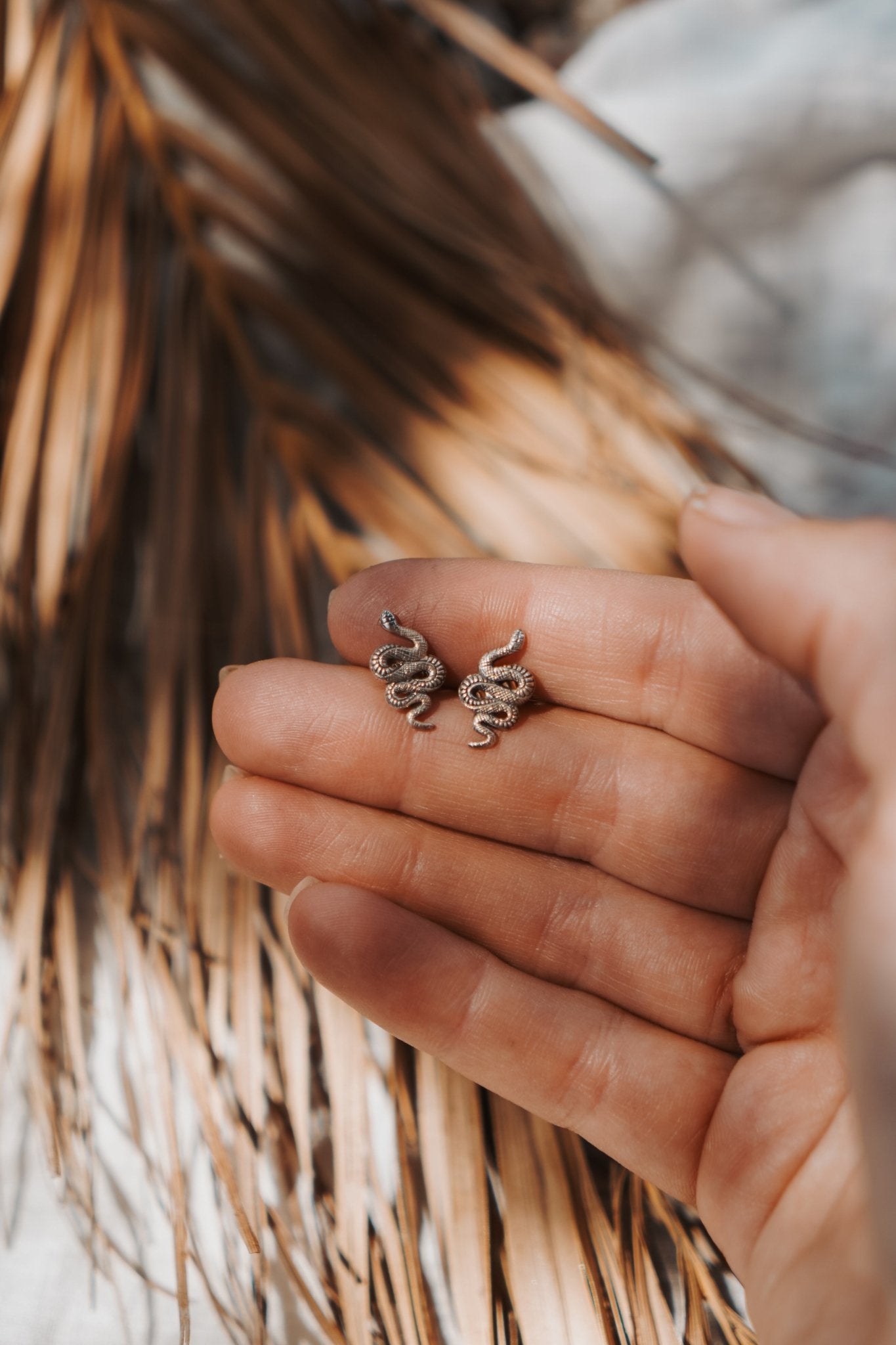 Serpent Studs - Golden Road Crafted