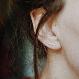 The Comet Ear Crawler in Sterling Silver - Golden Road Crafted